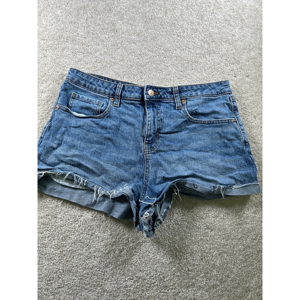 Wild Fable Women's Denim Shorts Size 14 High-Rise Rolled Cuff‎